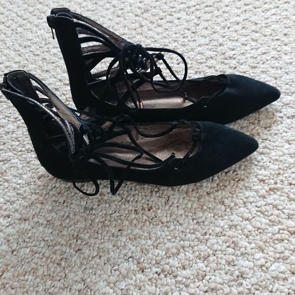 Brand new - Jeffrey Campbell Atrium Lace Up flat size 6.5 - Picture 1 of 7
